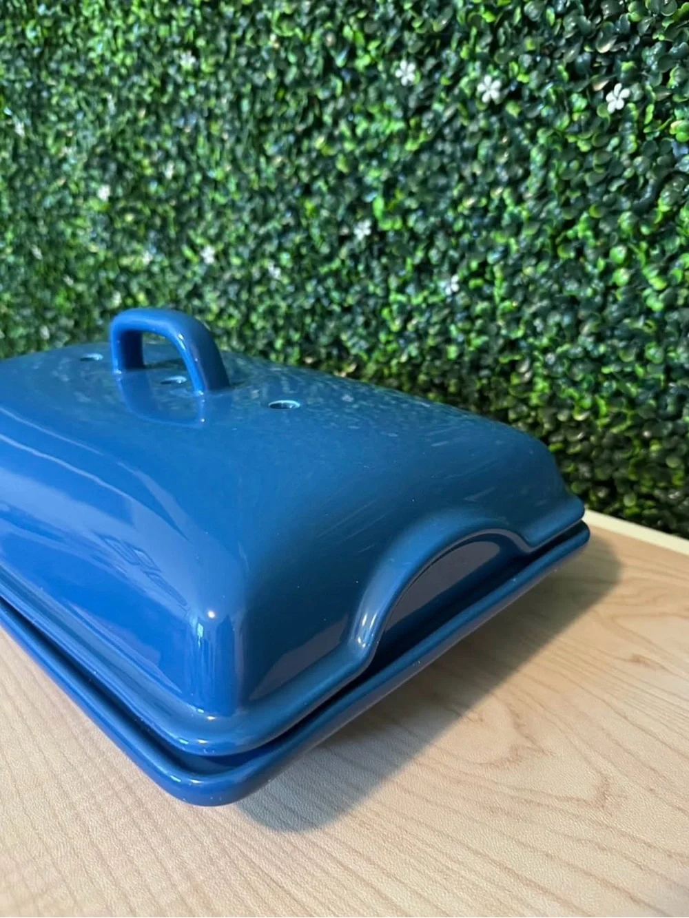 Bakebelle Ceramic Demi Baguette Pan With Lid For French Bread